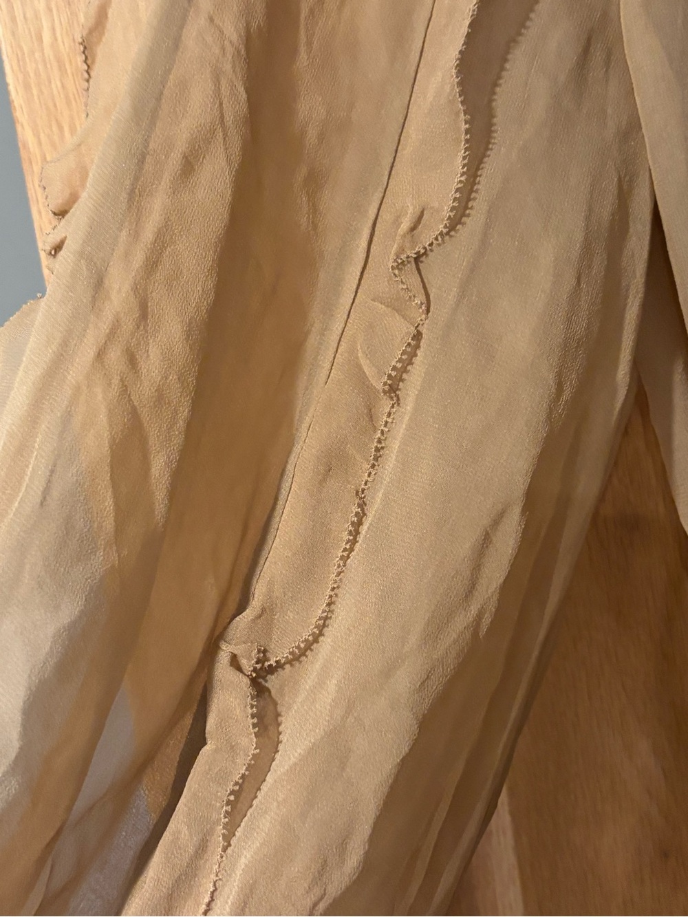 NEW ZIMMERMANN tranquility billow midi dress in tan Size 3 - Picture 12 of 16